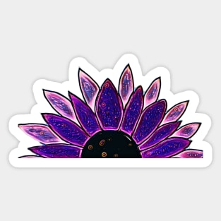 Sunflower half 7 Sticker